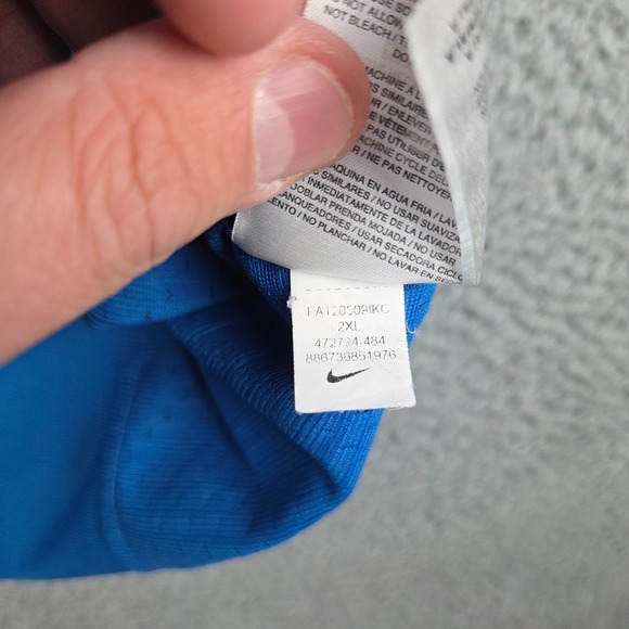 Detroit Lions Jersey Mens 2XL Blue #00 Personalized Name Nike NFL Football - Picture 10 of 13